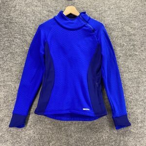 Avalanche Activewear Track Jacket Women S Small Blue Zipper Long Sleeve Athletic